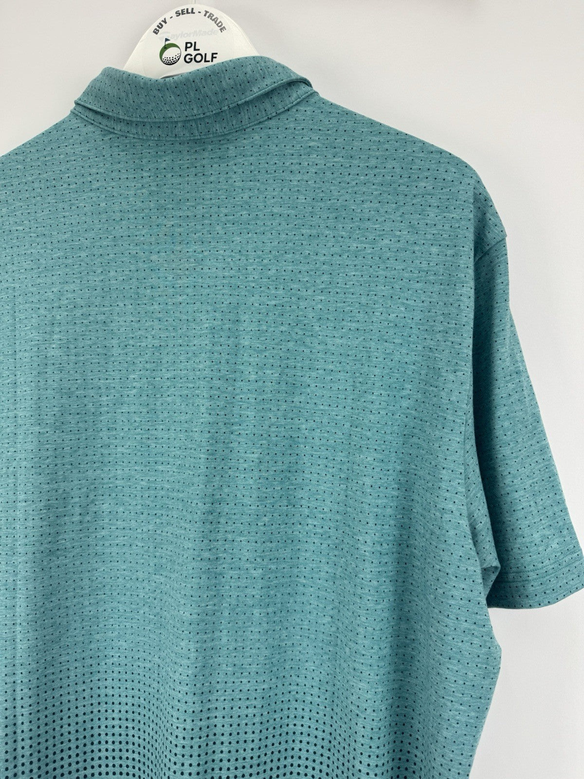 Adidas Go-To Rise Print Polo Shirt Men's Golf Size Large Pure Teal/329199