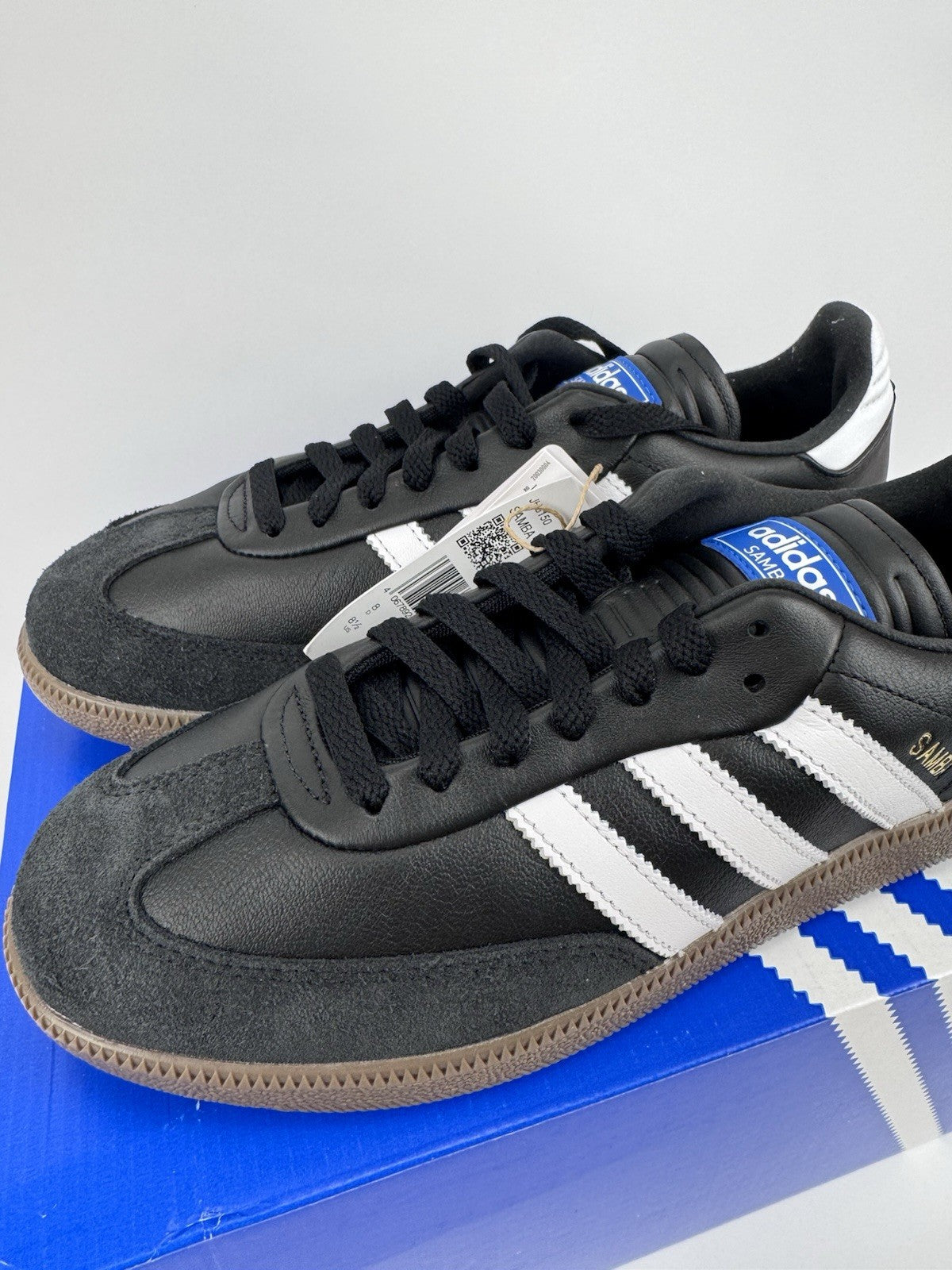Adidas Samba Spikeless Golf Shoes Unisex UK Size 8 Black White Waterproof/314221