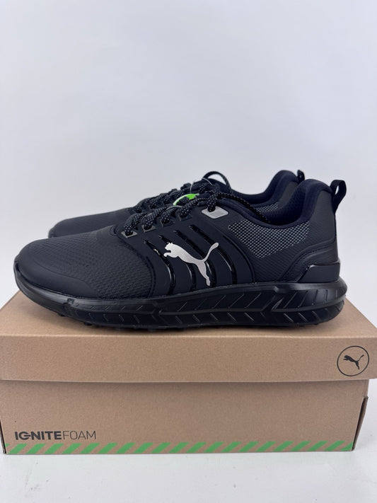 Puma Ignite Elevate 2 Tour Men's Golf Shoes Size UK 9 Black Waterproof/319190
