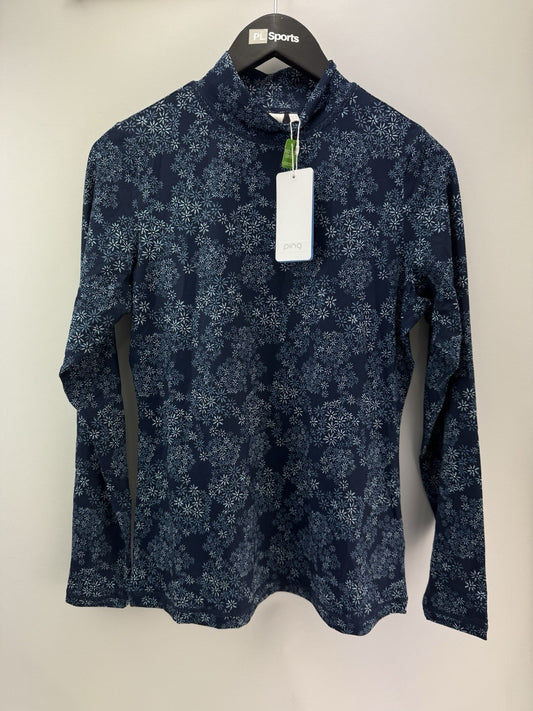 Ping Golf Ladies Pullover Mock Wendy UK 10 Oxford Blue /New /300650