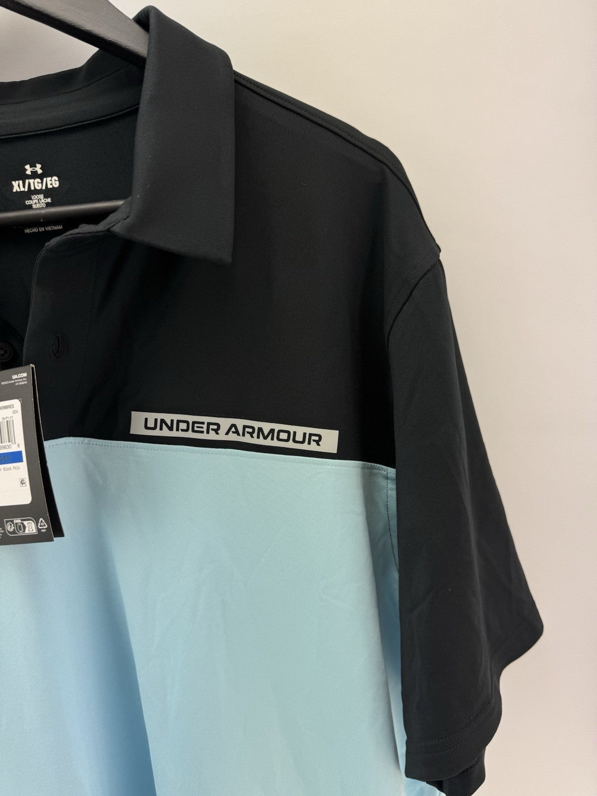 Under Armour Golf Polo T2G Colour Block Mens UK XL /New /285154