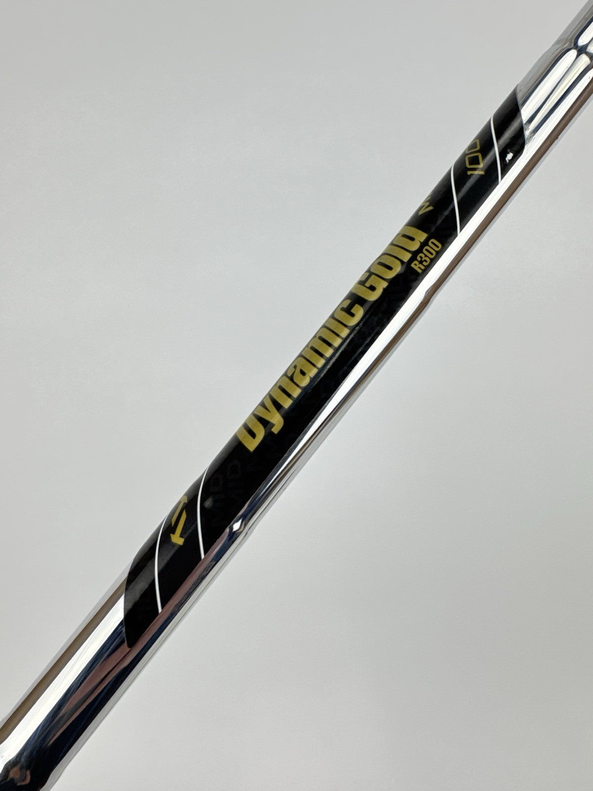 Dynamic Gold Mid 100 Iron Shaft R300 Regular Flex Steel 36.5” /0.355 /320043
