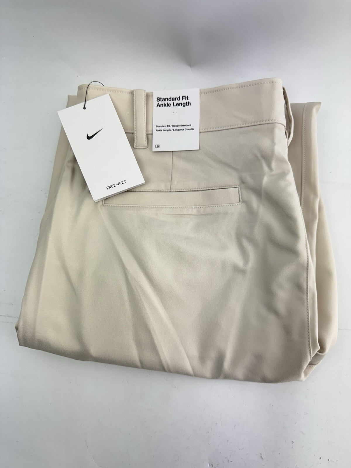 Nike Golf Trousers Dri-Fit Victory Mens W36 L32 /Cream /New /300380