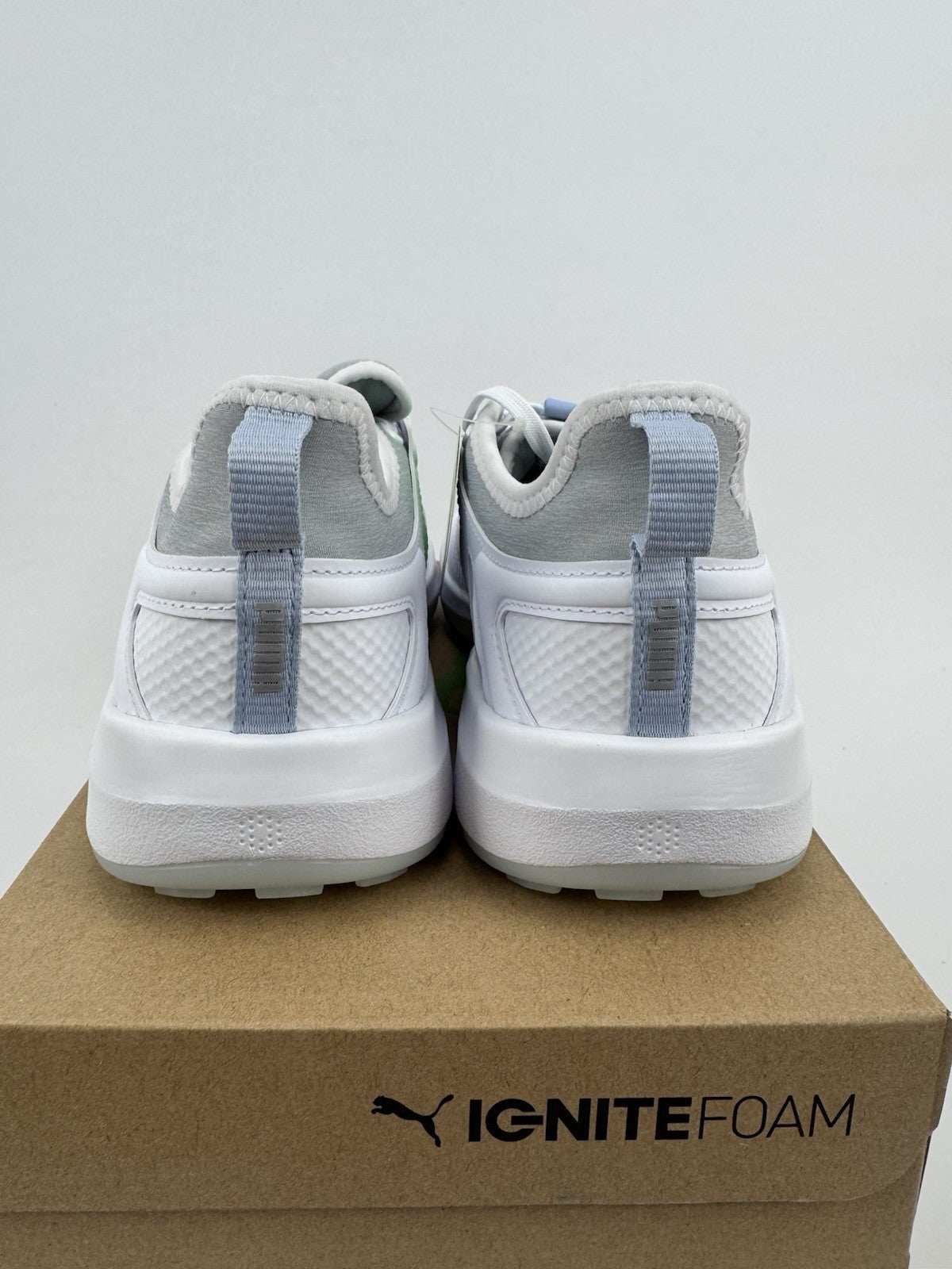 Puma Ignite Malibu Women's Golf Shoes Size UK 6 White Silver/321123