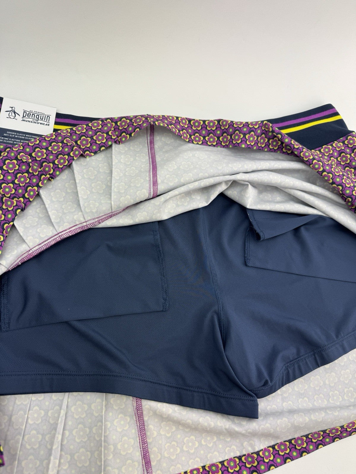 Original Penguin Women’s Floral Print Pull On Pleated Skort Size XL/ 311176