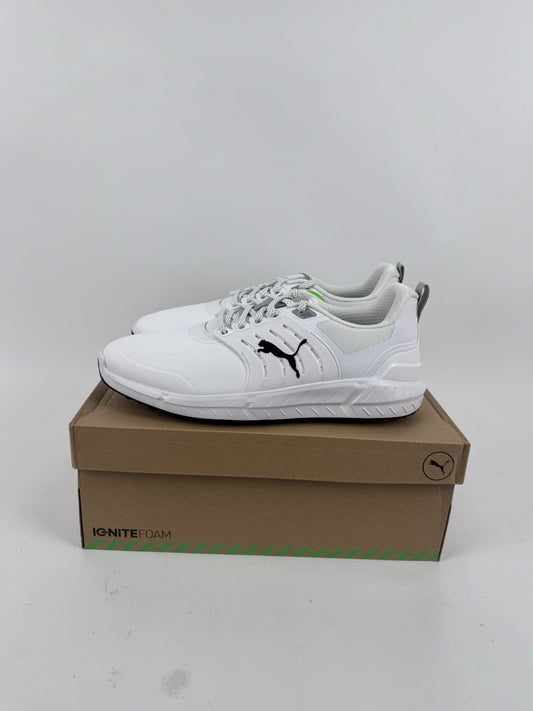 Puma Ignite Elevate 2 Tour Men's Golf Shoes Size UK 10 White Waterproof/319120