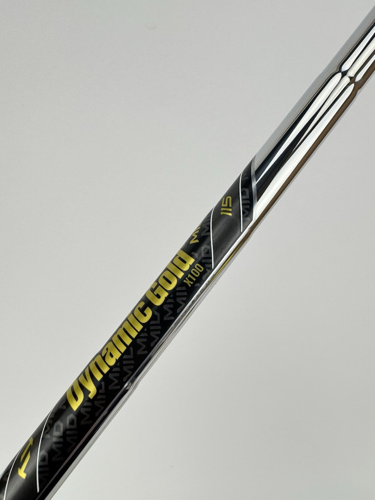 Dynamic Gold Mid 115 Iron Shaft X100 X Flex Steel 35.25” /0.355 Tapered /331154