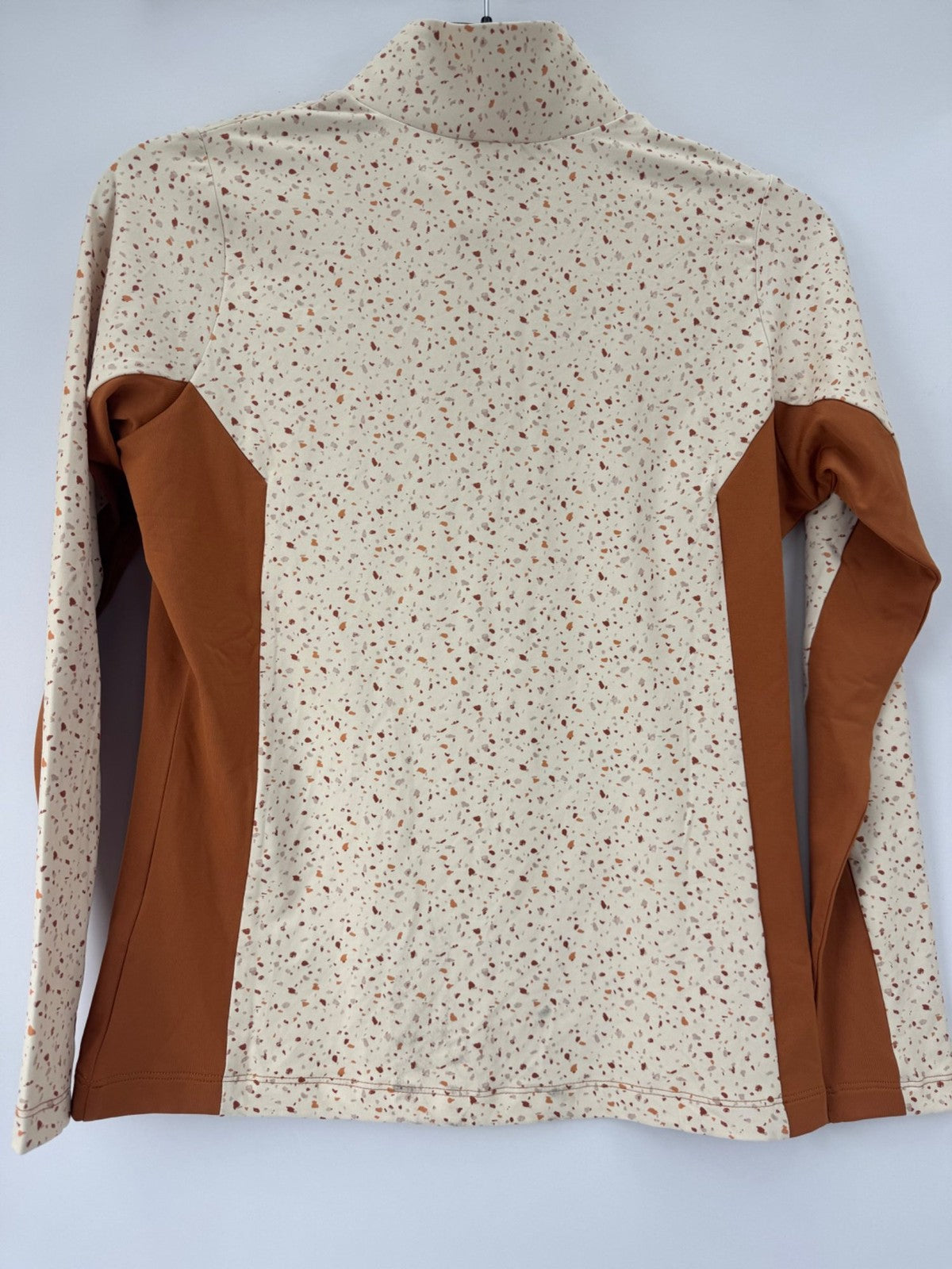 Ping Lolette Antique White Multi Auburn Women's Top Size 10 Long Sleeve/373616