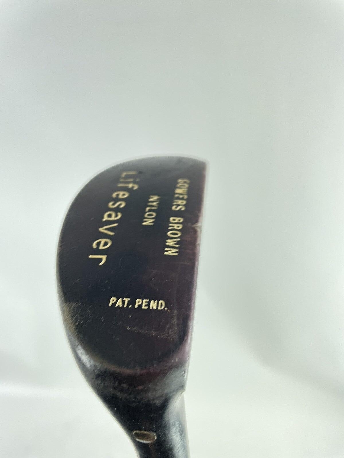 Gowers Brown Nylon Putter 35” Lifesaver Heel Shafted Steel /New Grip /84965