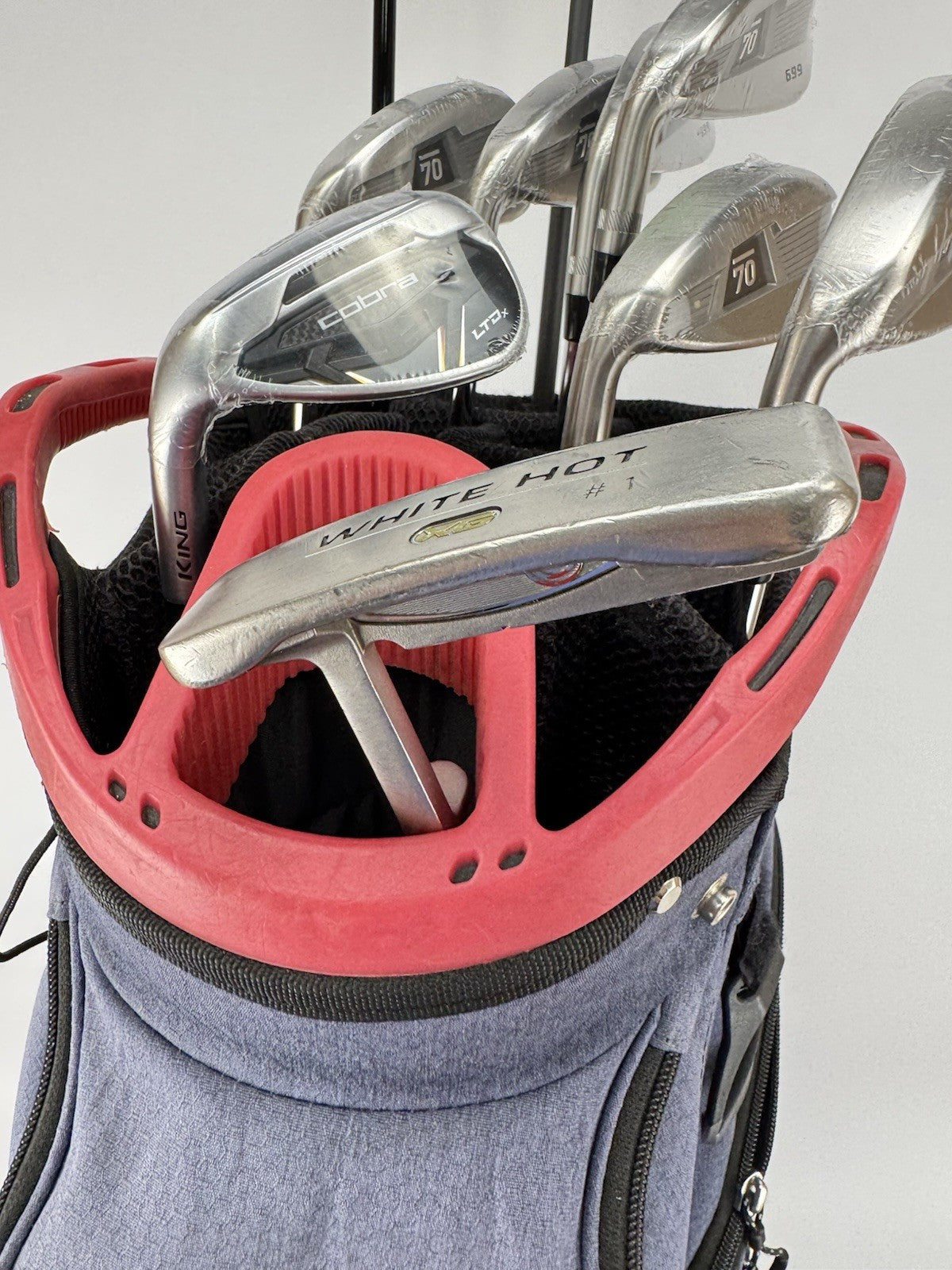Mens Golf Left Handed Package Set 10 Clubs Regular Flex /Cart Bag /352556
