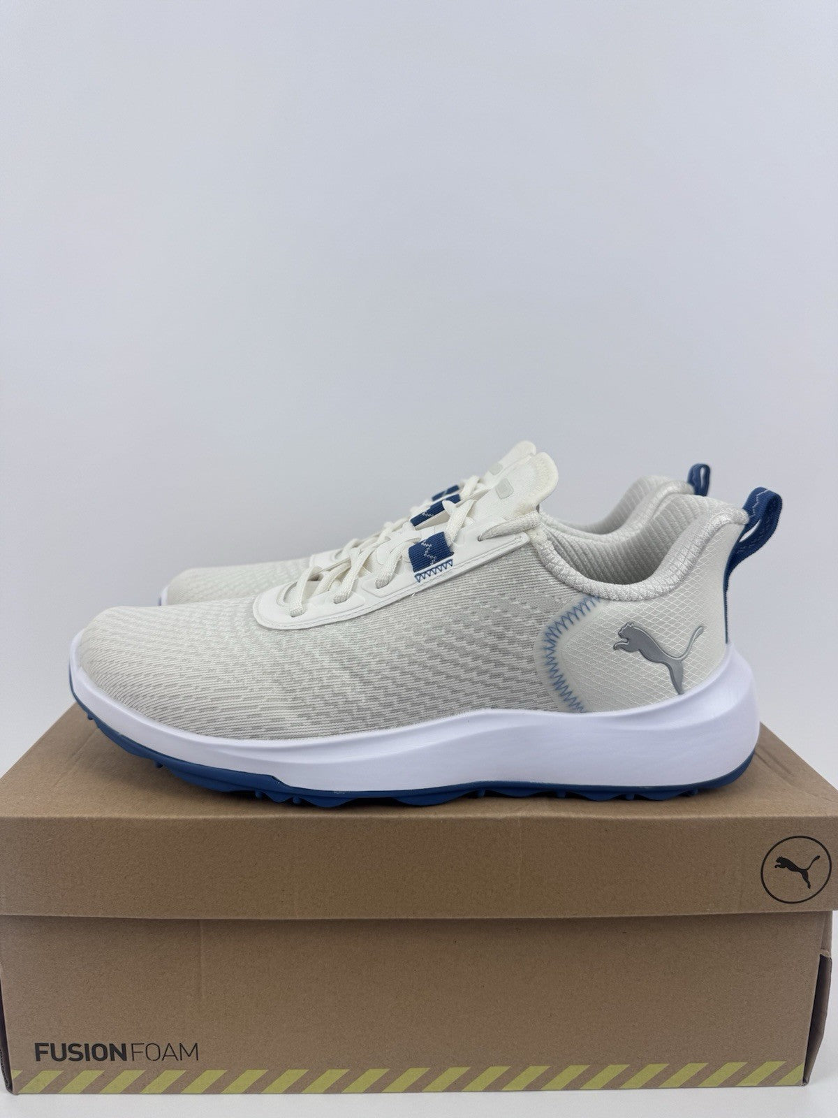 Puma Fusion Crush Sport Women's Trainers Size UK 8 White Blue Breathable/323450