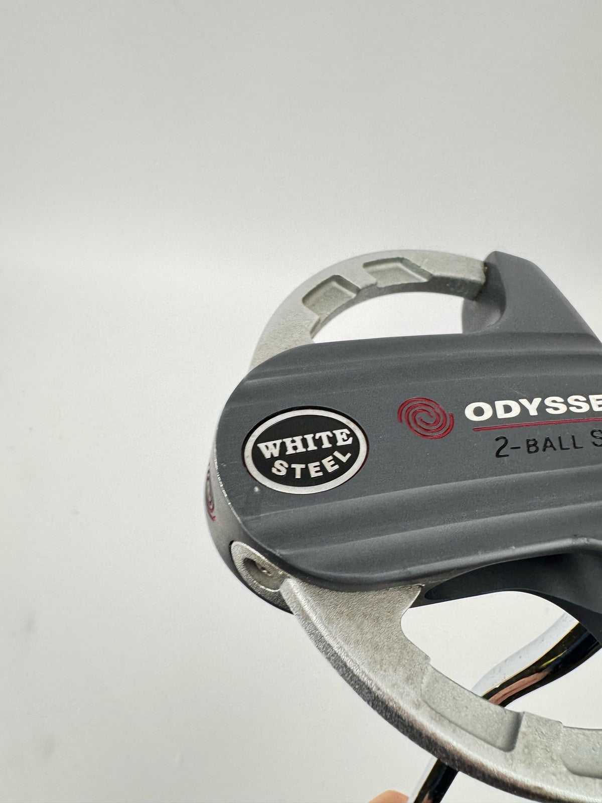 Odyssey White Steel 2-Ball SRT Mallet Putter Steel Shaft Stiff Flex /Left/367542