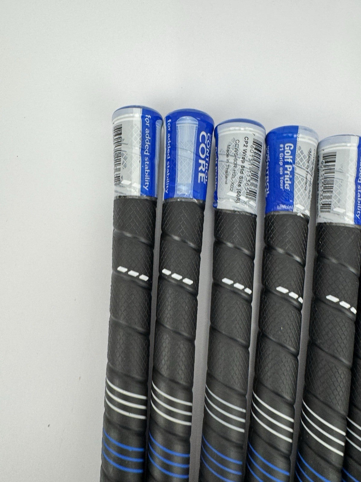 Golf Pride CP2 Wrap Golf Grips (6) Men’s Standard /Black/Blue /New /321373