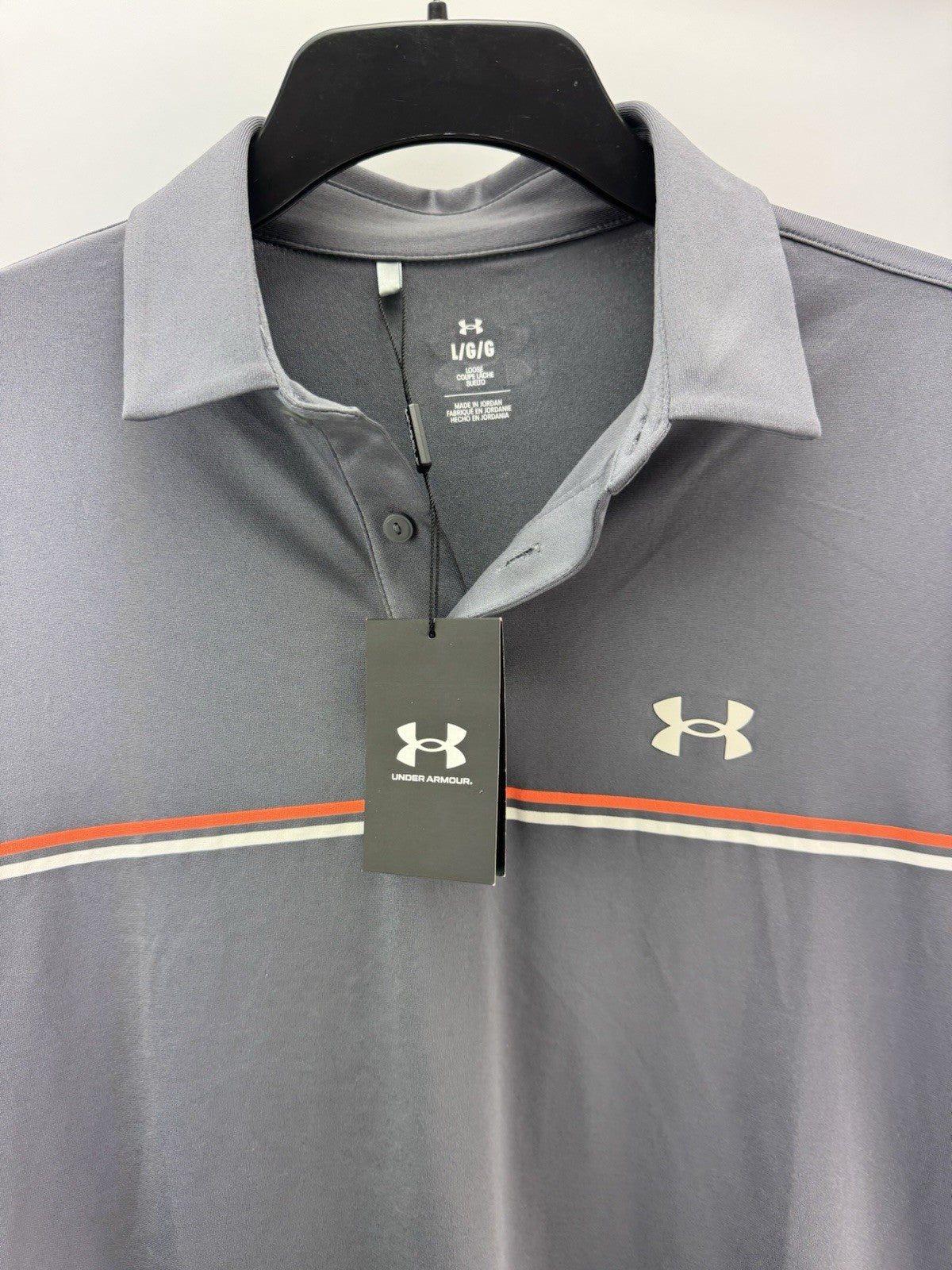 Under Armour Playoff 3.0 Men’s Polo Shirt Stripe /UK Large /Loose Fit /New/275533