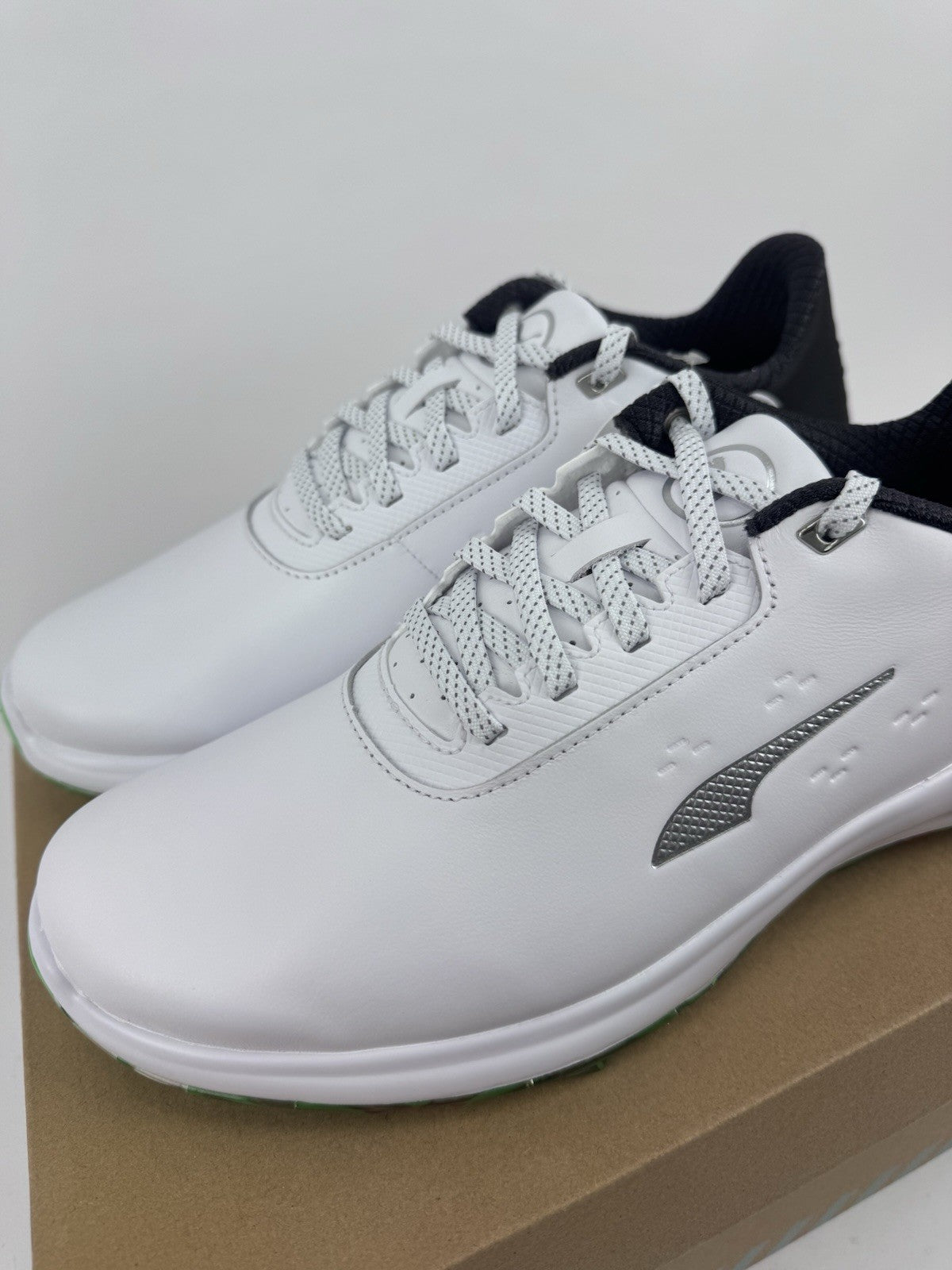 Puma Phantomcat Nitro Men's Golf Shoes Size UK 8.5 White Black Fluro/320363