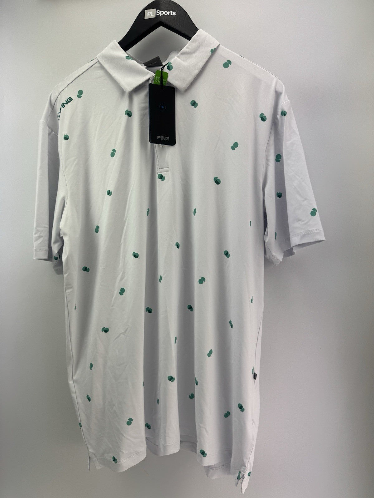 Ping Golf Mens Polo Shirt Two Tone UK XL /Short Sleeve /White /New /308061