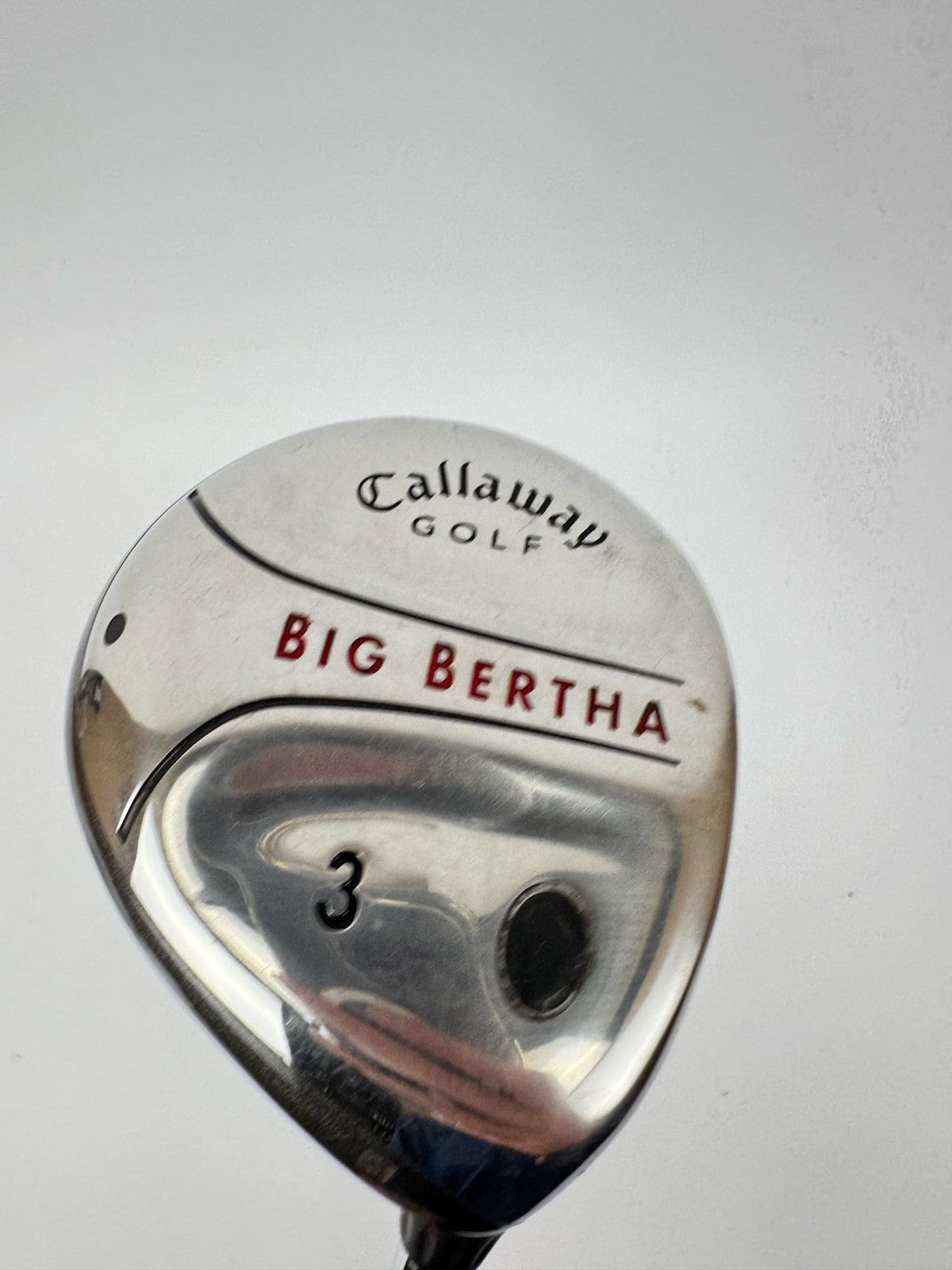 Callaway Big Bertha 3 Wood Uniflex Steel /Right Handed New Grip Fitted/367552