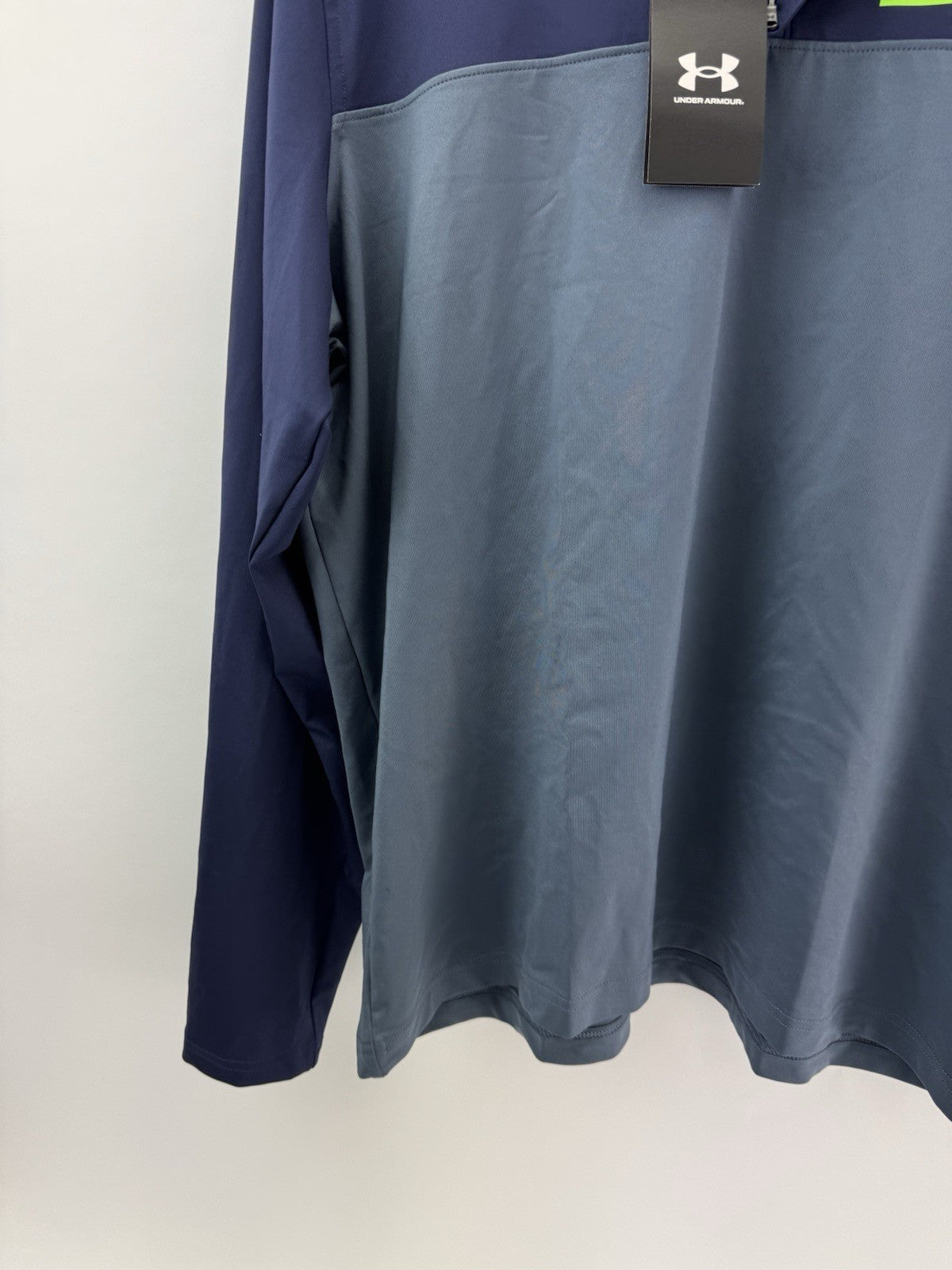 Under Armour Golf Pullover T2G 1/4 Zip Navy /Mens UK Large /New /286661