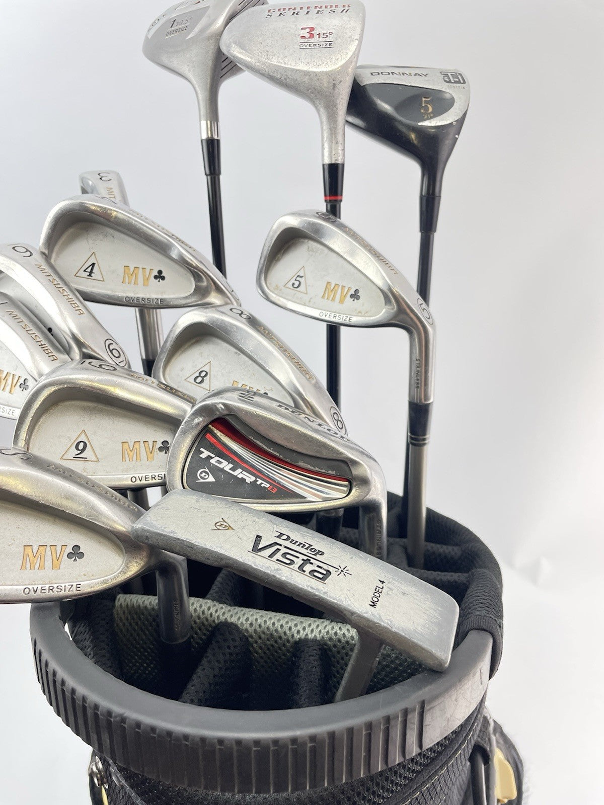 Mens Golf Package Set 13 Clubs Regular Flex /Right /New Grips /Cart Bag /289163