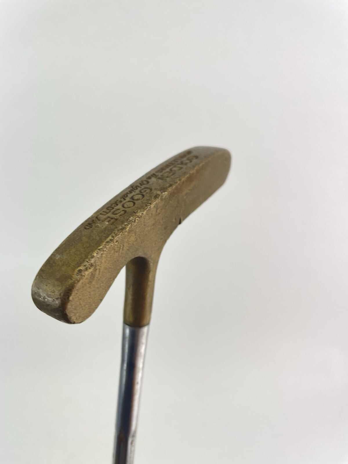 Golden Goose Brass Putter Blade John Letters 35" /Right Handed /New Grip /176867