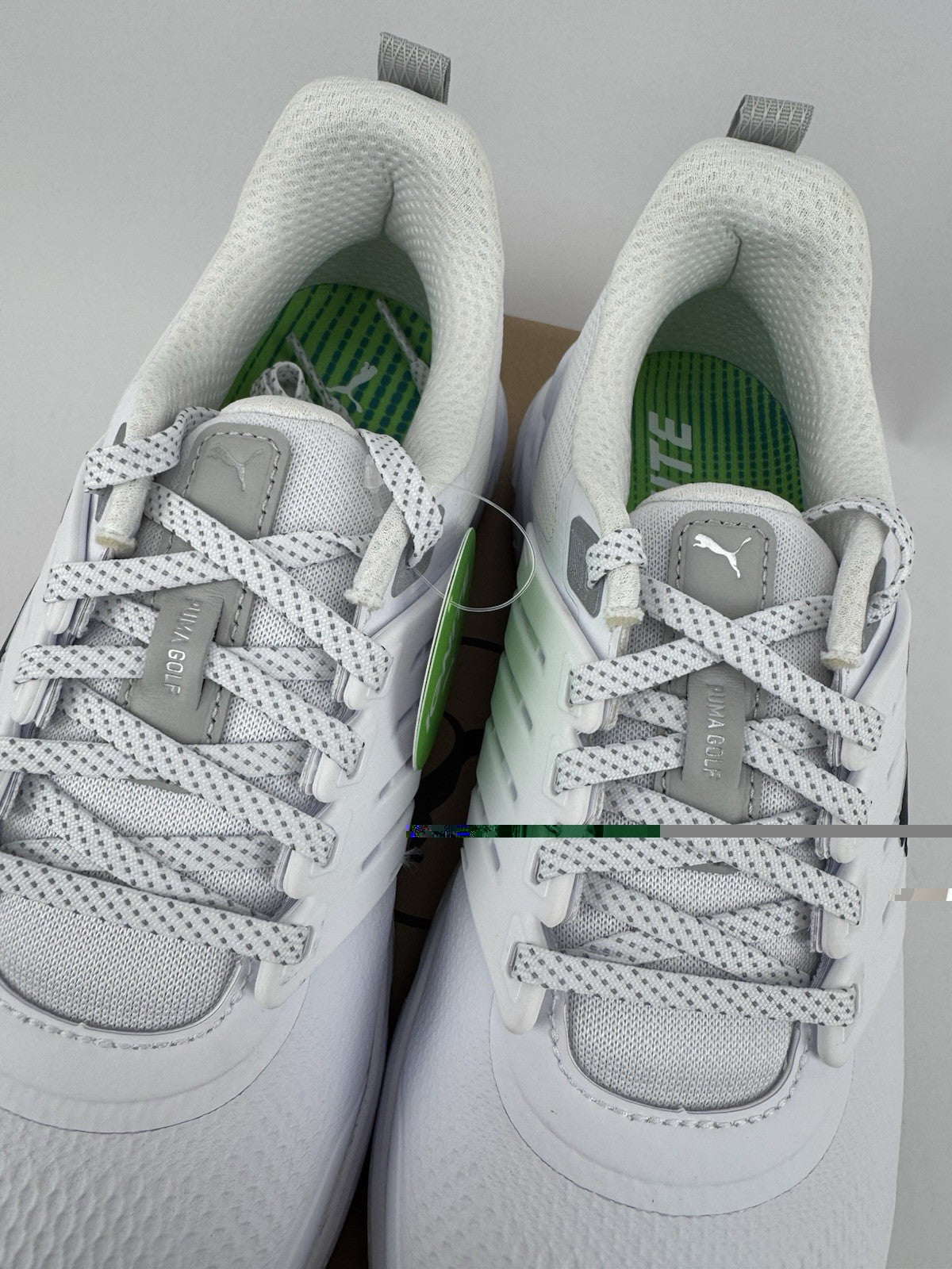 Puma Ignite Elevate 2 Tour Men's Golf Shoes Size UK 9 White Waterproof/323025