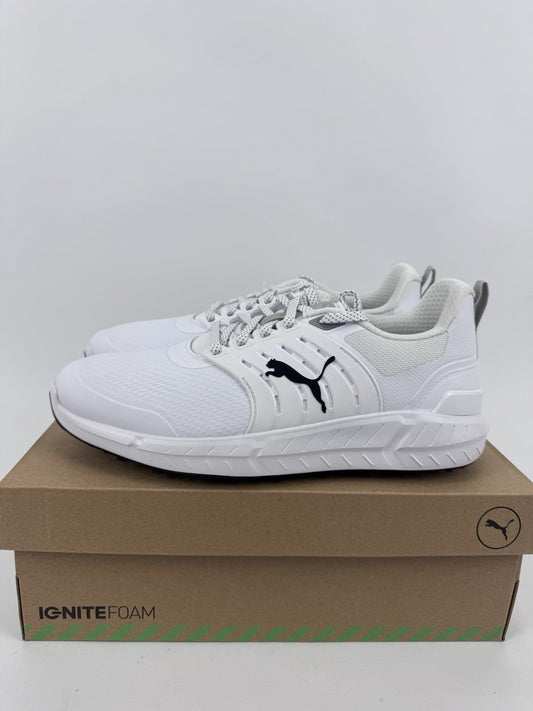 Puma Ignite Elevate 2 Tour Men's Golf Shoes Size UK 7.5 White Waterproof/319180