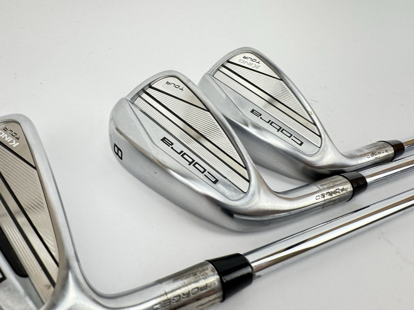 Cobra King Tour Irons 6,8+PW Left Handed Project X Rifle 6.0 Stiff Steel /325702