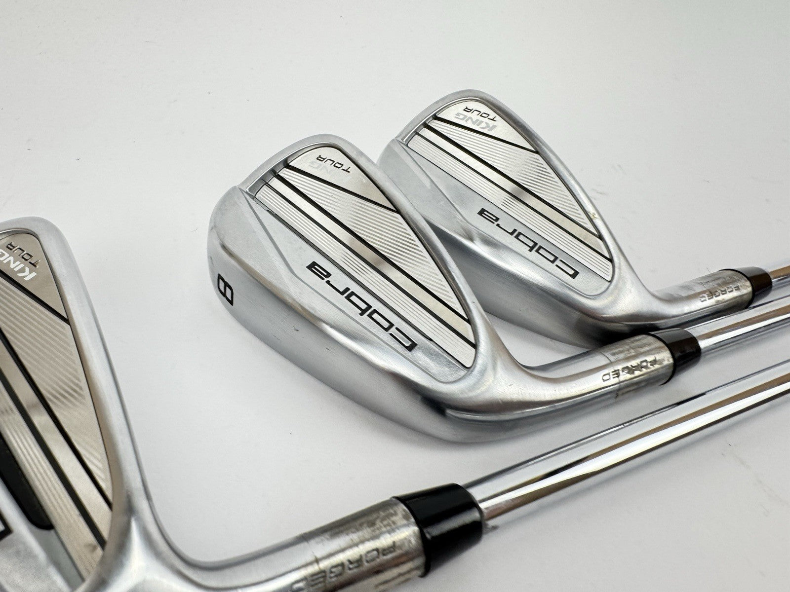 Cobra King Tour Irons 6,8+PW Left Handed Project X Rifle 6.0 Stiff Steel /325702