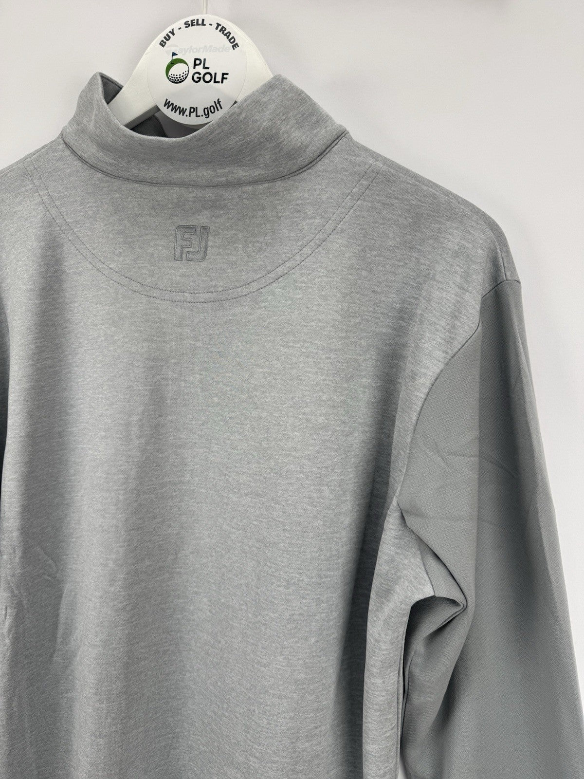 FootJoy Tonal Heather Chill-Out Pullover Mens Size Large Grey Long Sleeve/3272313