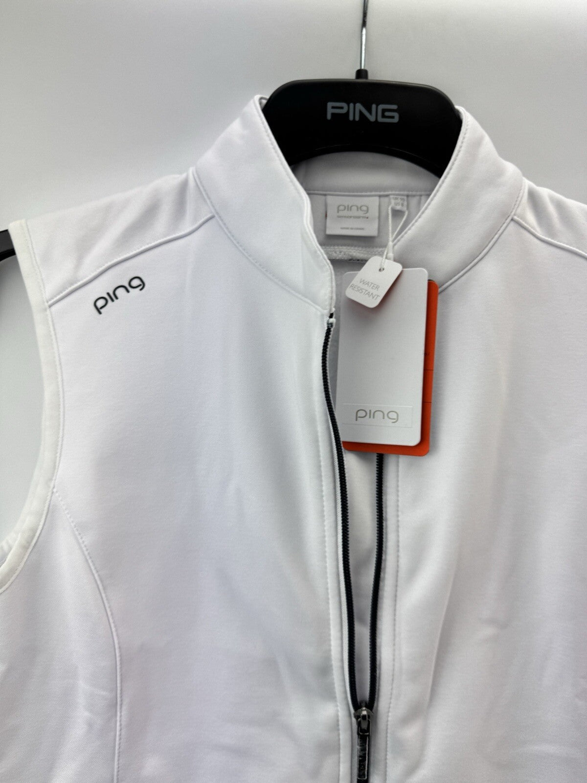 Ping Ladies Golf Gilet Dot Water Resistant UK  10 /Sensorwarm /White /New /223623