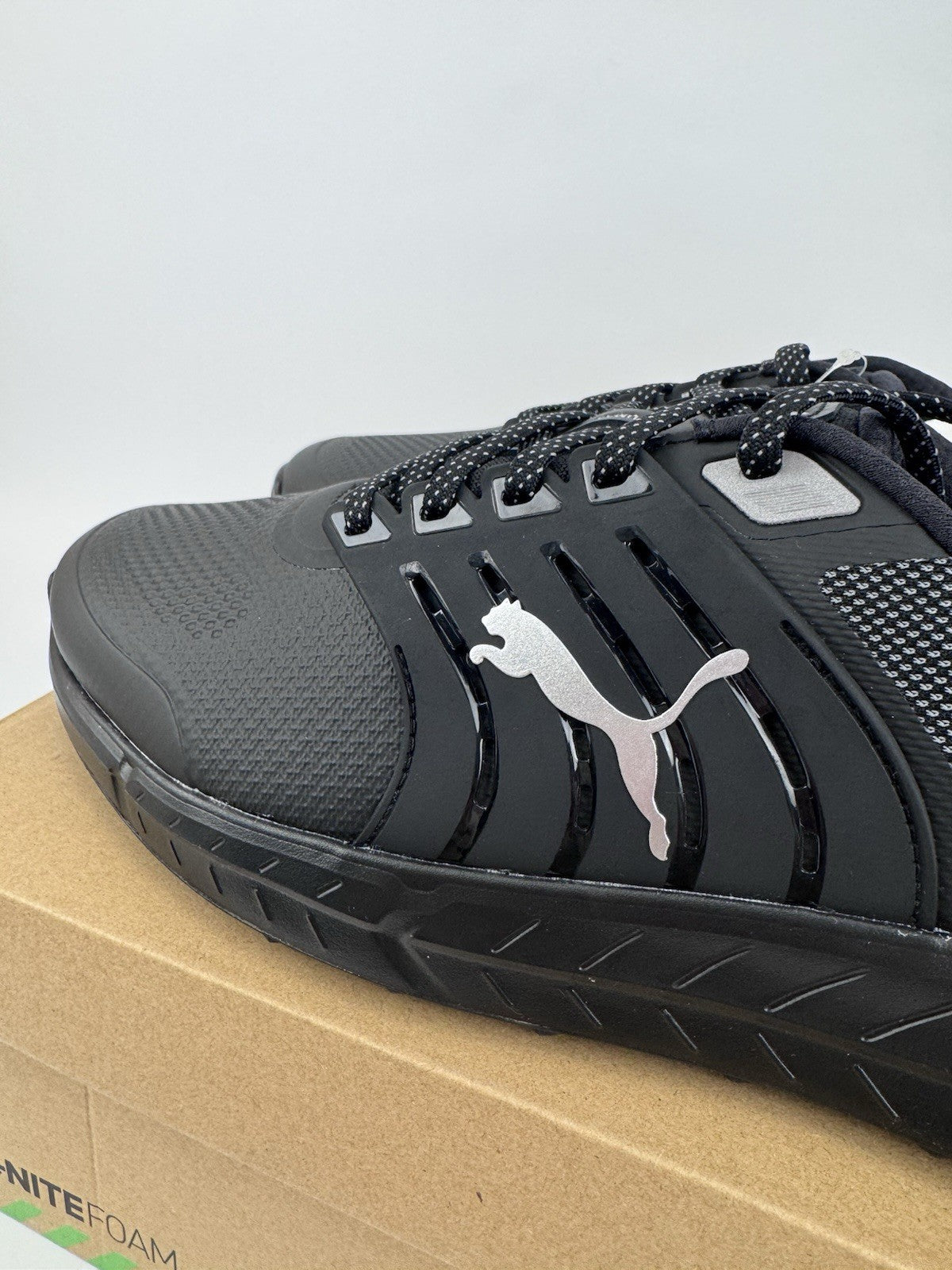 Puma Ignite Elevate 2 Tour Men's Golf Shoes Size UK 9 Black Waterproof/319282