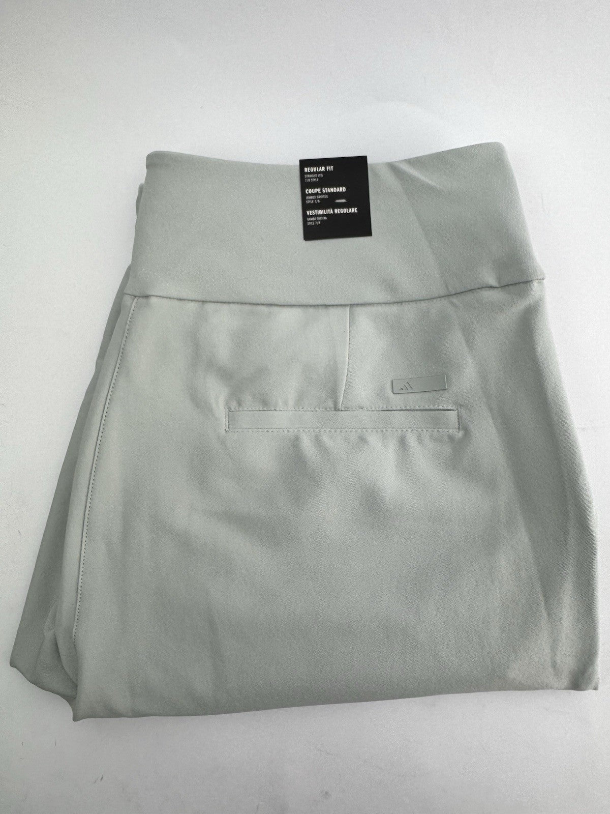 Women’s adidas 7/8 Style Straight Leg Golf Trousers Grey Size Large/New/ 309870