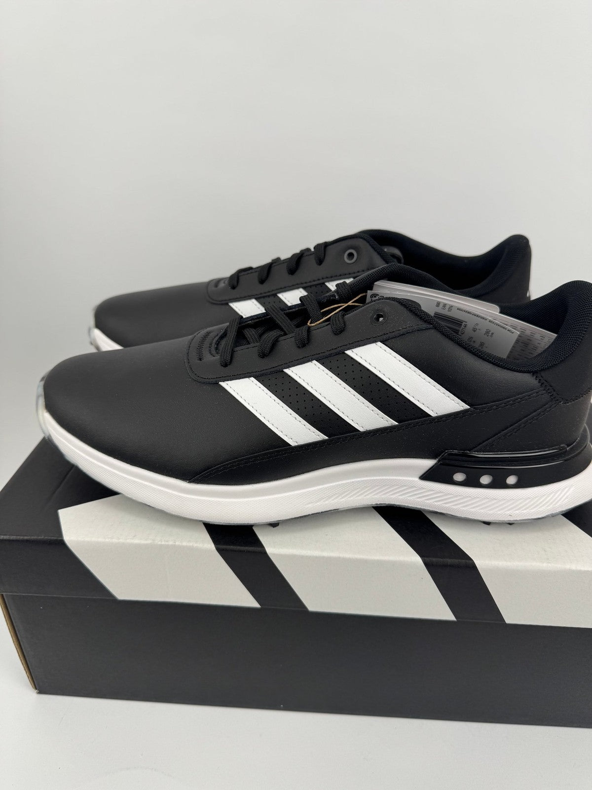 Adidas S2G 24 Golf Shoes Spiked Men's UK 10.5 Black White Comfortable/312441