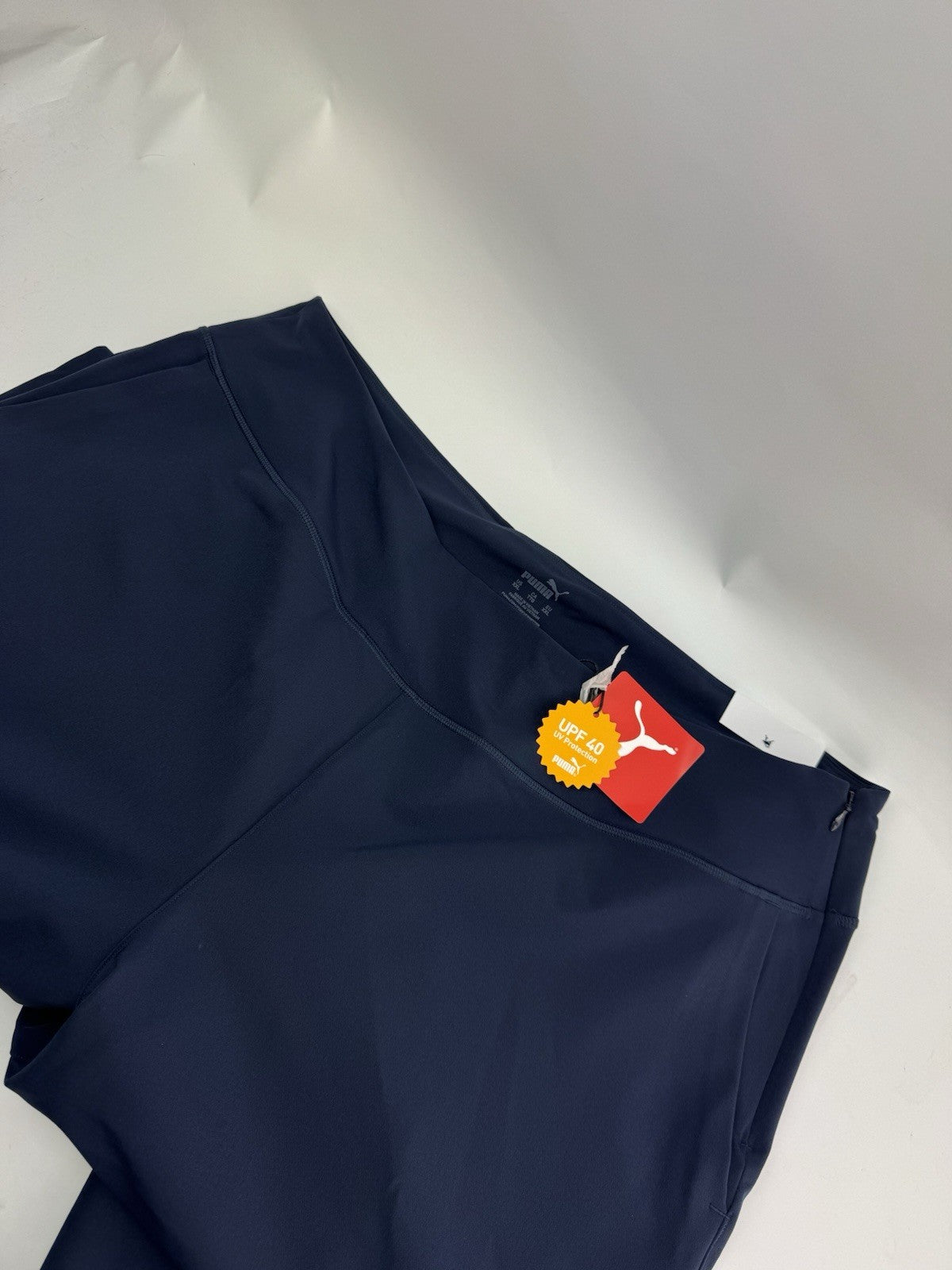 Womens Puma Golf Everyday Capri Trousers Navy Size UK XXL High-Rise /300886