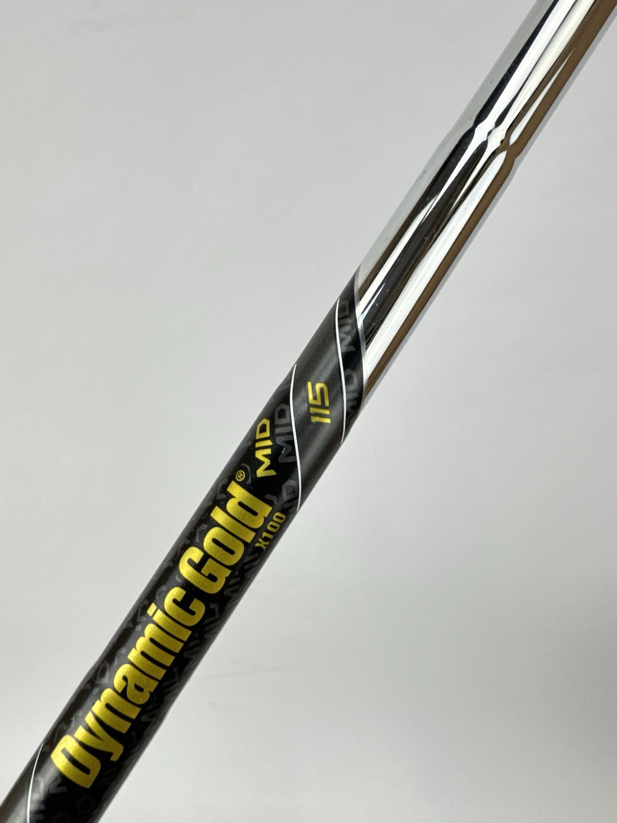 Dynamic Gold Mid 115 Iron Shaft X100 X Flex Steel 36.25” /0.370 Parallel /348547