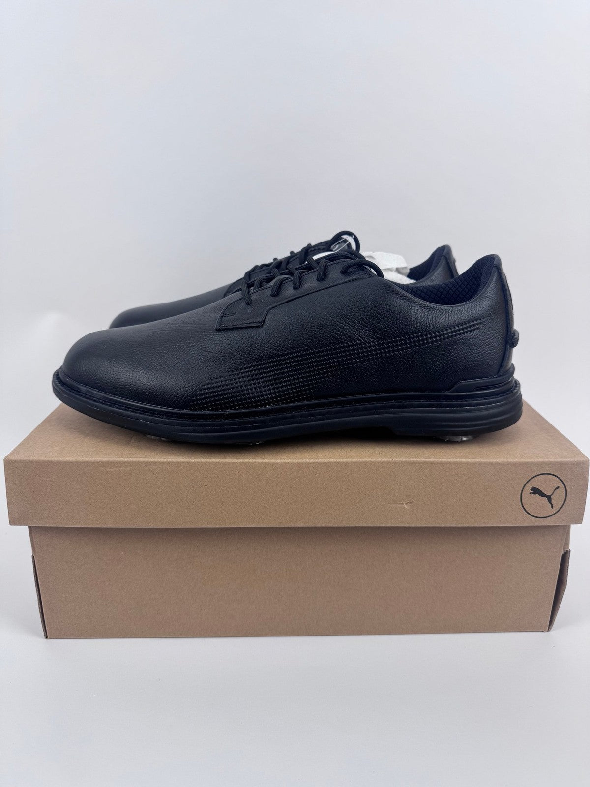 Puma Royale Spiked Golf Shoes Men's Size UK 8 Black Waterproof Comfort/320950