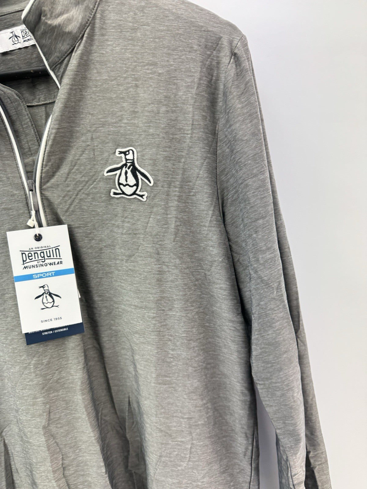 Original Penguin Golf Performance 1/4 Zip Earl Pullover Lightweight UK S /286554