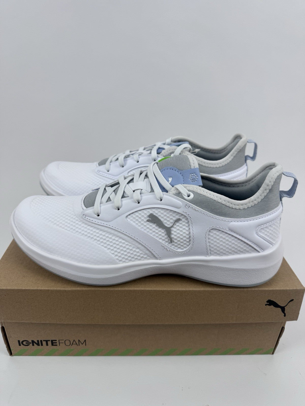 Puma Ignite Malibu Women's Golf Shoes Size UK 6 White Silver/321120