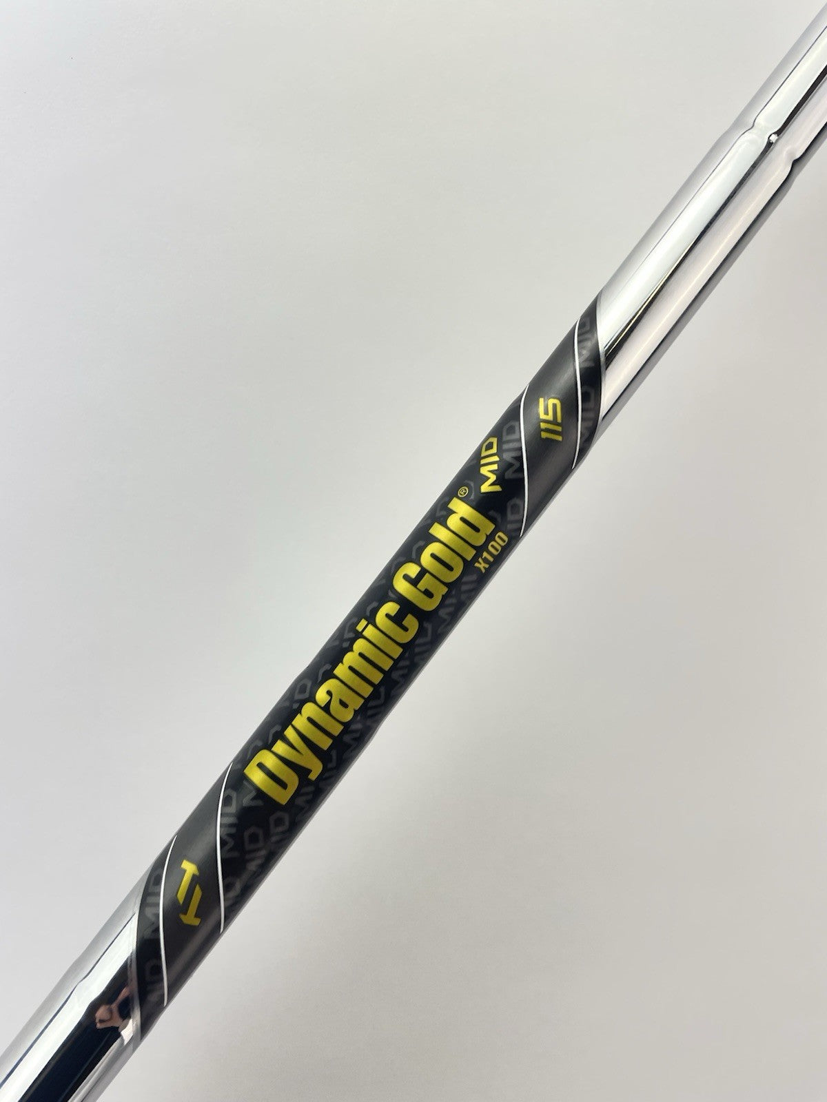 Dynamic Gold Mid 115 Iron Shaft X Flex Steel 35.25” /0.355 Tapered /282084