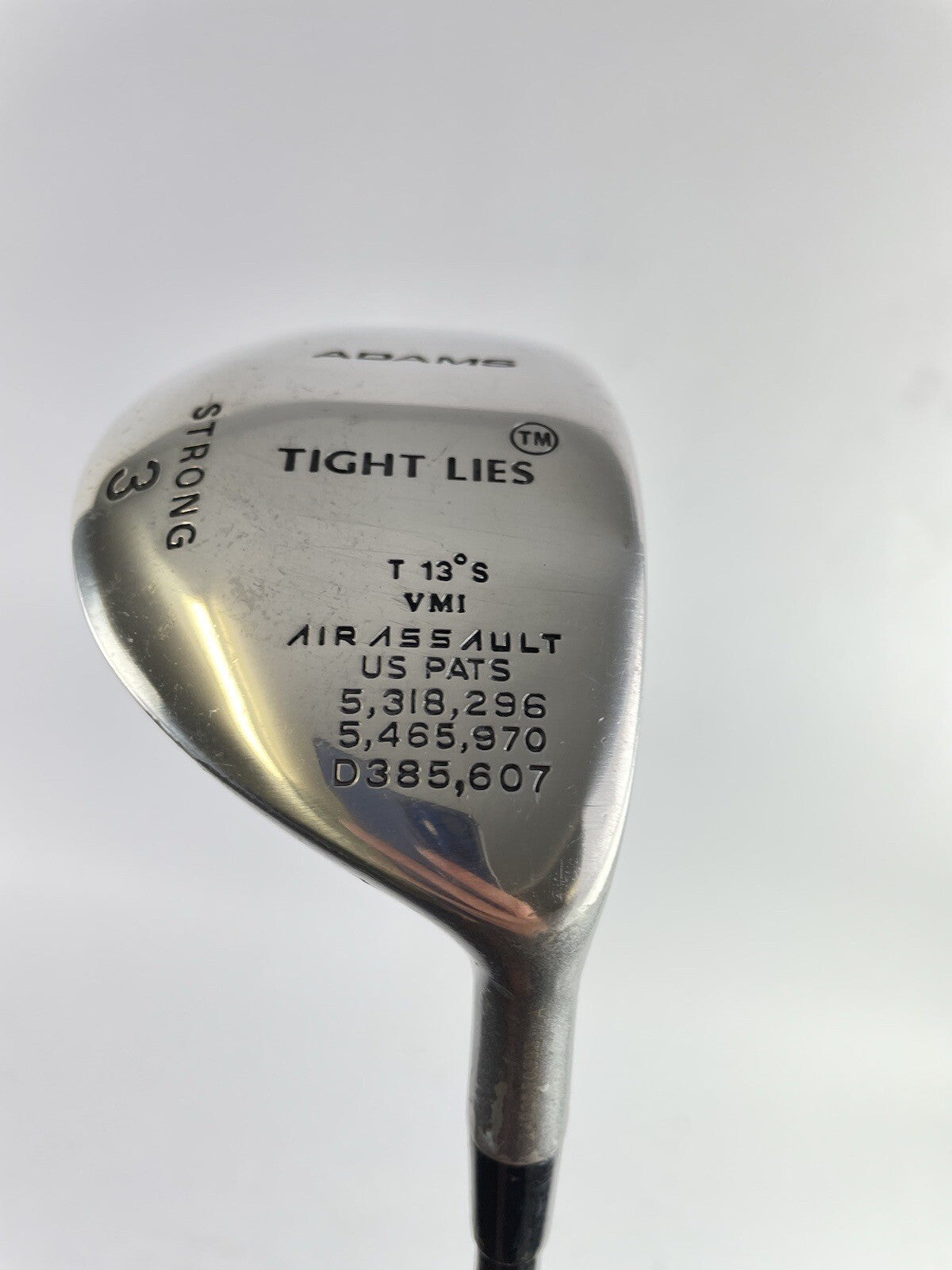 Adams 3 Wood Strong 13* Tight Lies Stiff Flex Graphite /Right /New Grip /102950