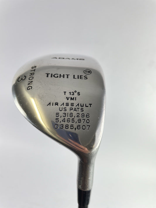 Adams 3 Wood Strong 13* Tight Lies Stiff Flex Graphite /Right /New Grip /102950