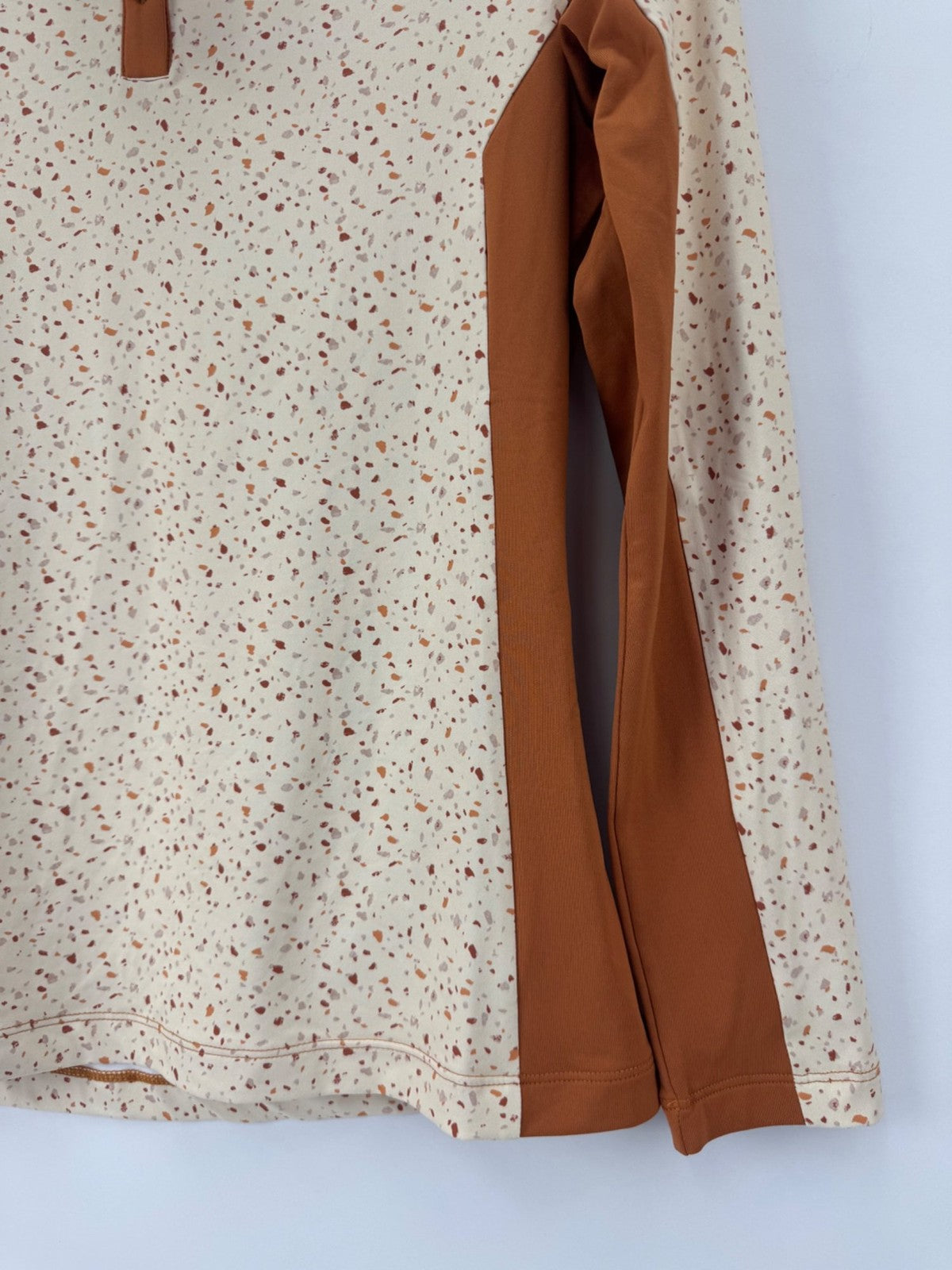 Ping Lolette Antique White Multi Auburn Women's Top Size 10 Long Sleeve/373613