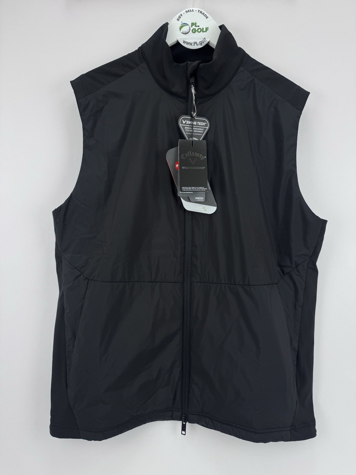 Callaway Weather Series Golf Wind Vest Men's Size XXL Black Lightweight/323940