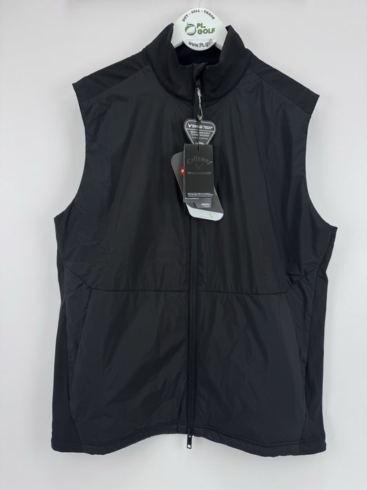 Callaway Weather Series Golf Wind Vest Men's Size XXL Black Lightweight/323940