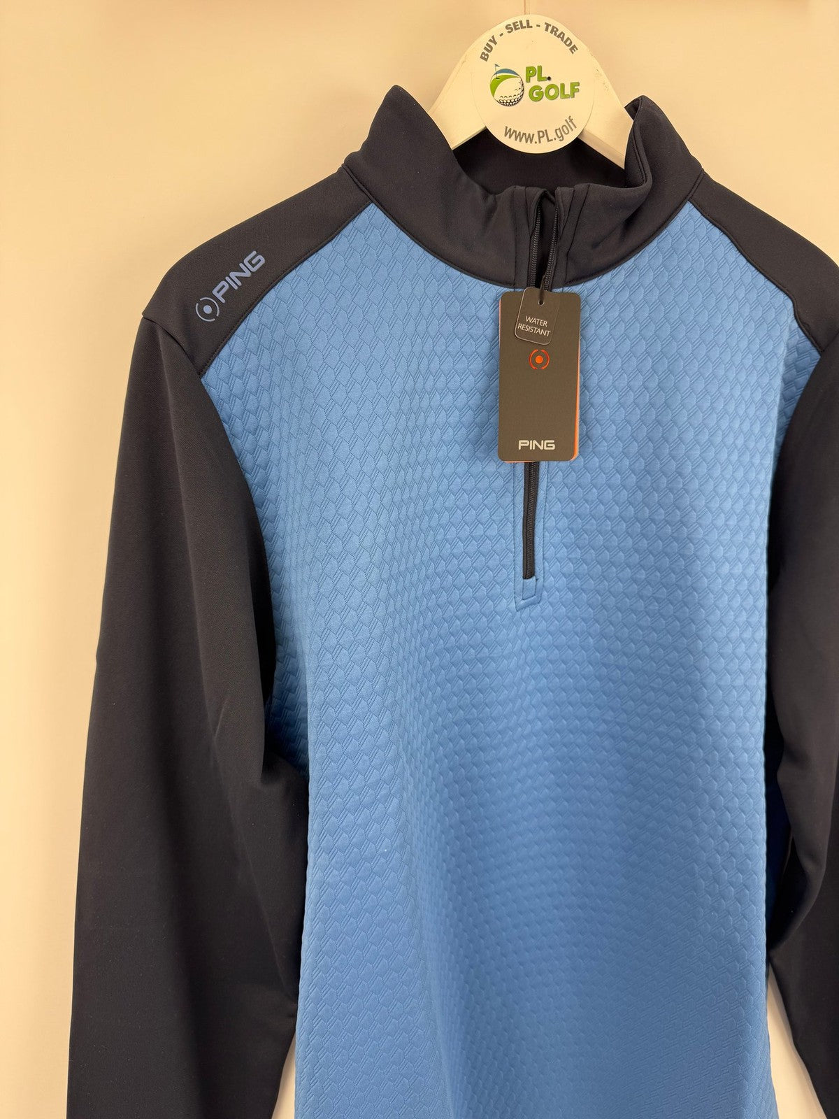 PING Nolan Water Resistant Golf Jacket Men's Size Medium Tidal Blue Navy/312971