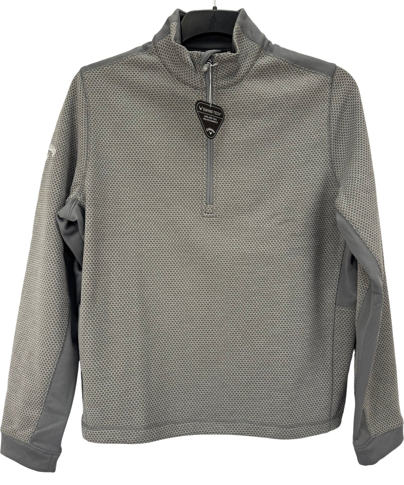 Callaway Weather Series Men's Golf Pullover Size Small Grey Half Zip/365100