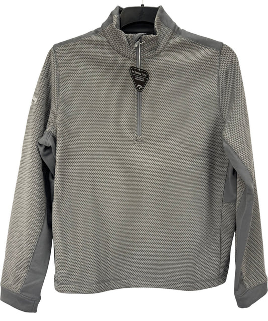 Callaway Weather Series Men's Golf Pullover Size Small Grey Half Zip/365100