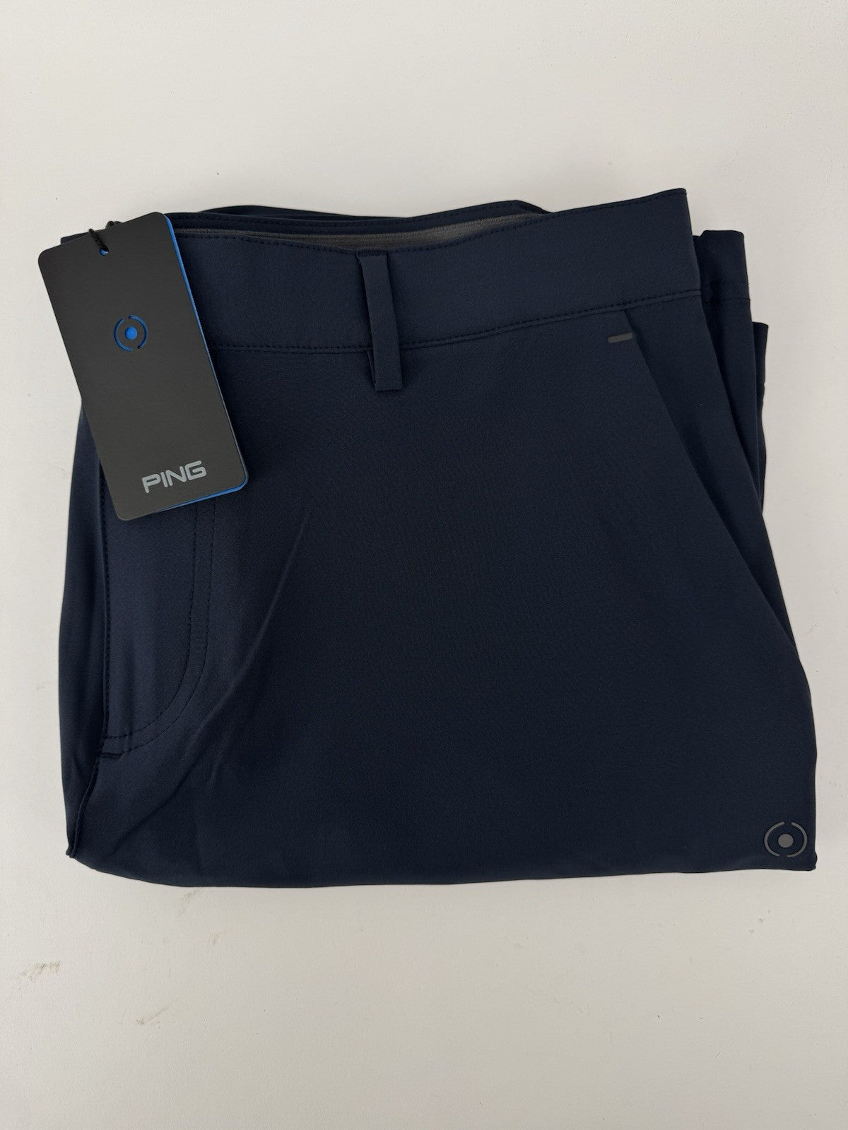 PING Ari Short Golf Shorts Men's 36" Navy Blue Lightweight Performance/371440