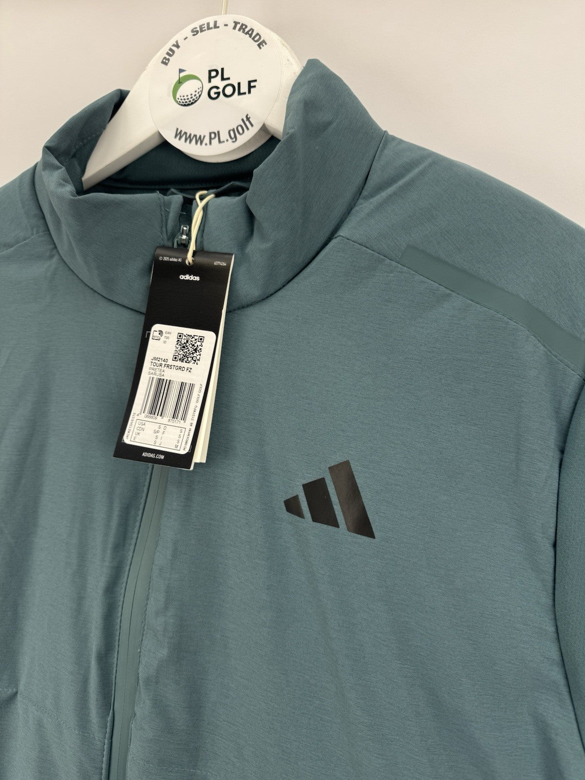 Mens Adidas Ultimate365 Tour Frostguard Jacket Size Small Aqua Full Zip/327347