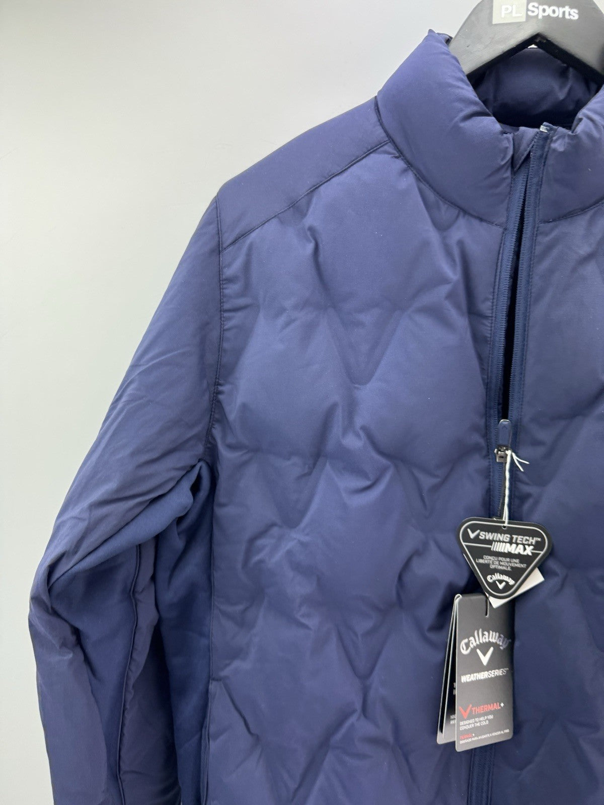Callaway Thermal Puffer Jacket Welded Chev /Navy /Mens UK Small /New /305092